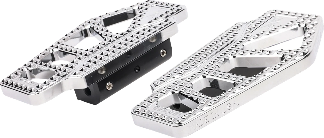 Thrashin Supply Co. Apex Mini Floorboards - Passenger - Chrome - Back View