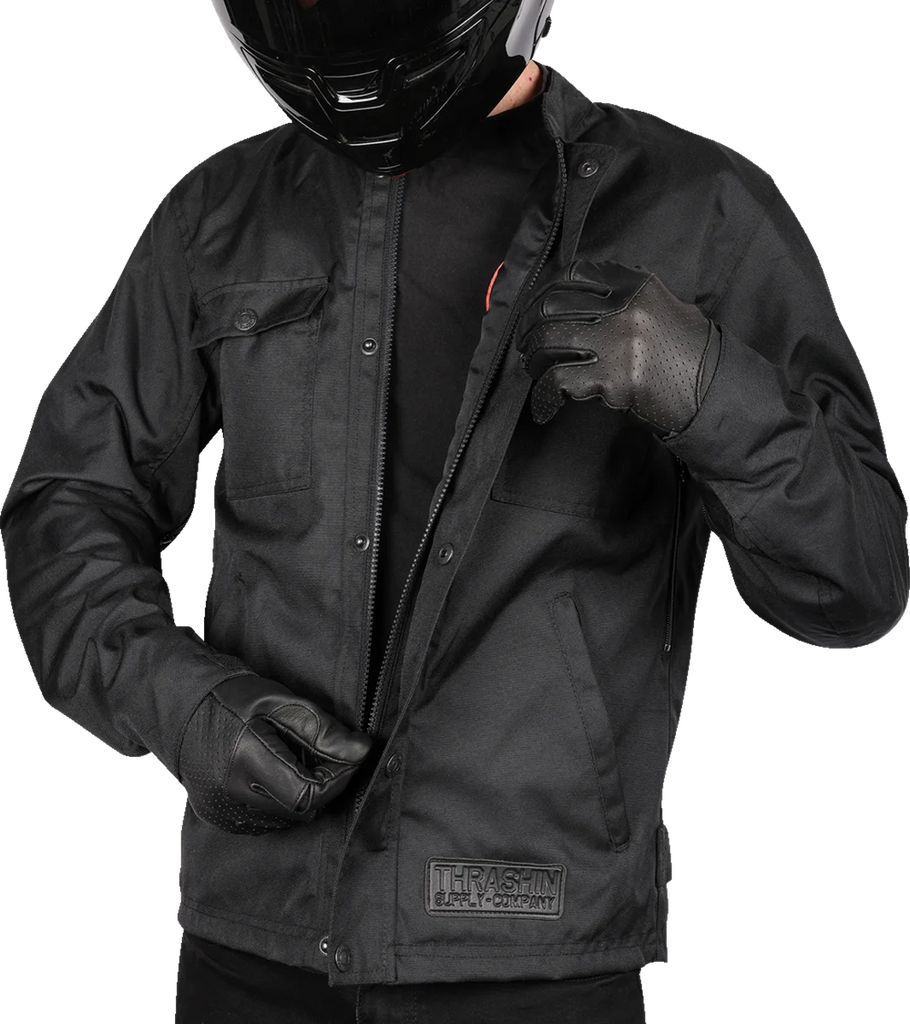 Thrashin Supply Co. Atlas v2 Riding Jacket - Black - 2XL - Back View