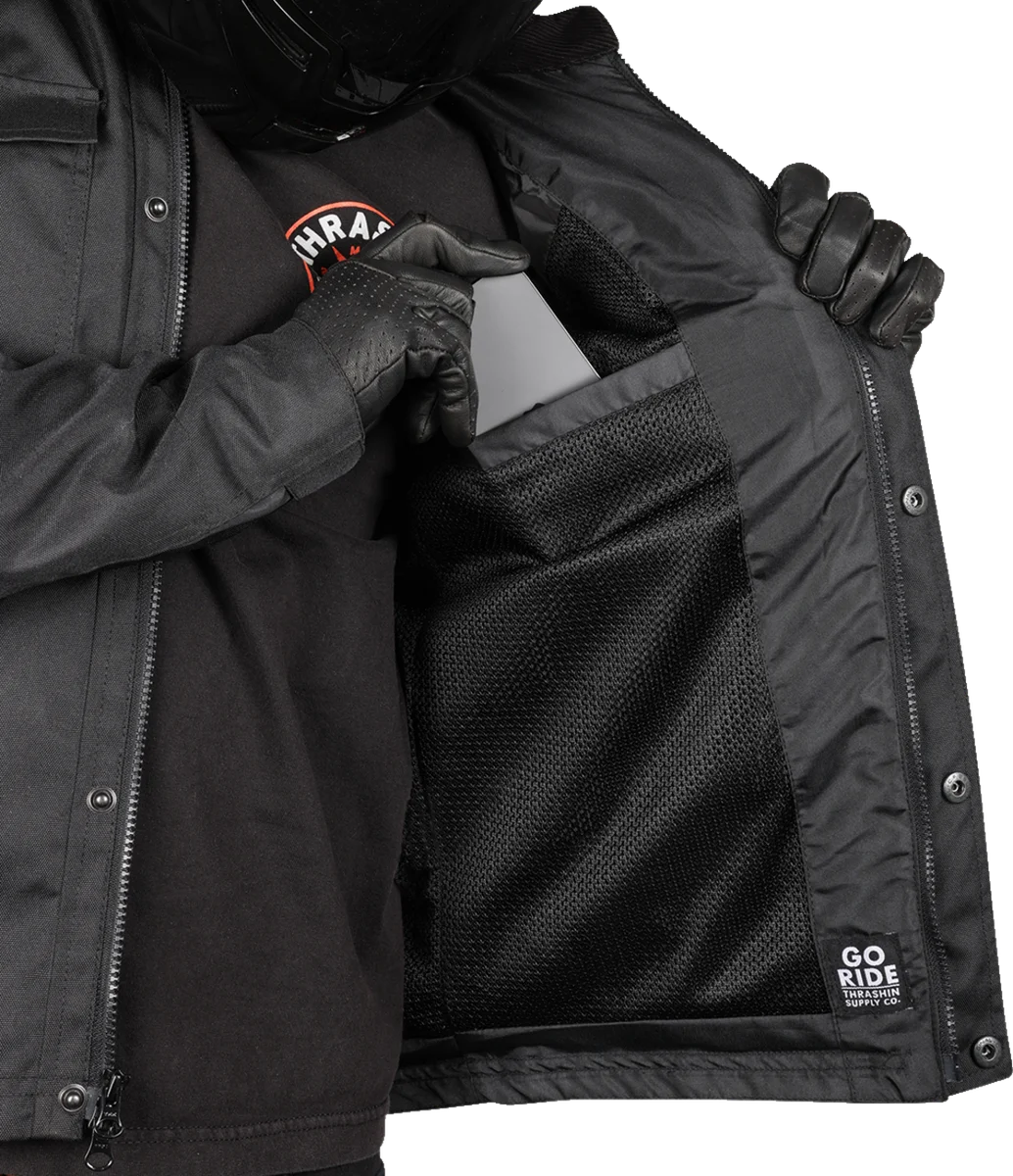 Thrashin Supply Co. Atlas v2 Riding Jacket - Black - 2XL - Additional View 7