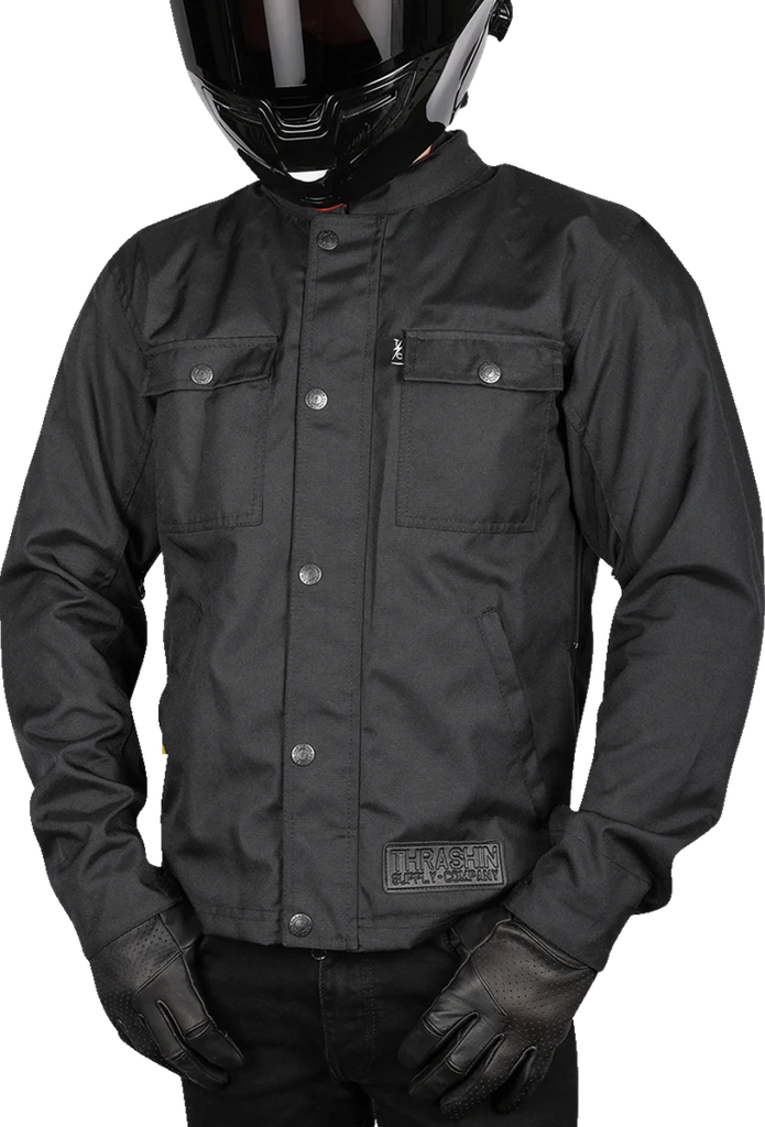Thrashin Supply Co. Atlas v2 Riding Jacket - Black - Large - Main Product View
