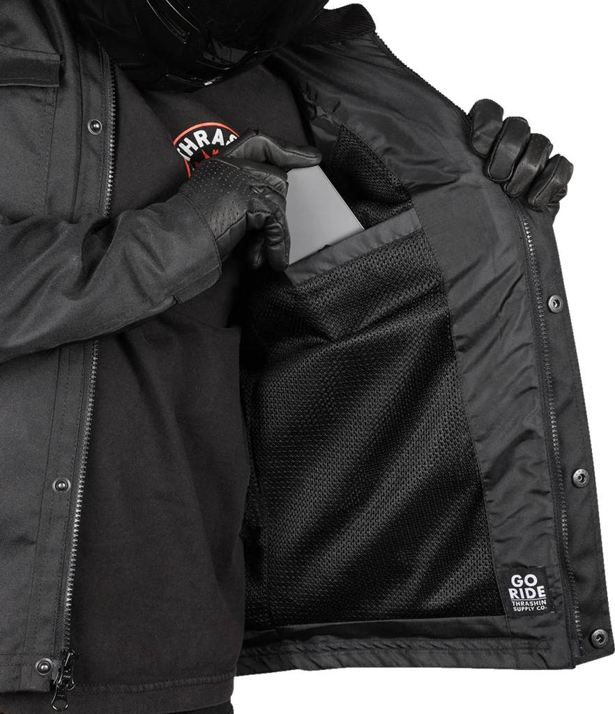 Thrashin Supply Co. Atlas v2 Riding Jacket - Black - XL - Additional View 7