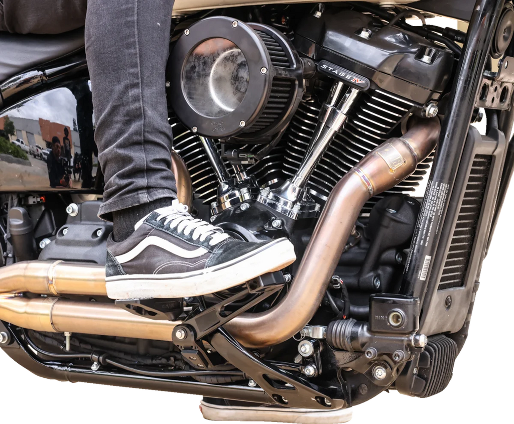 Thrashin Supply Co. Billet Brake Arm - Black - FL/FX - Back View