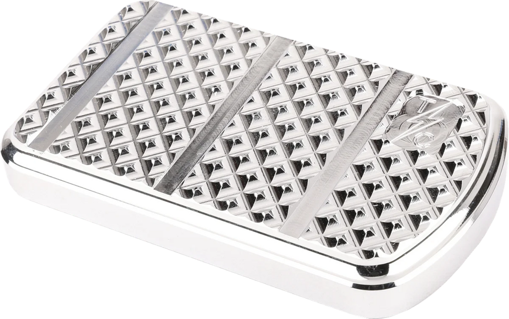 Thrashin Supply Co. Brake Pedal Pad - Chrome - FL - Main Product View