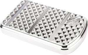 Thrashin Supply Co. Brake Pedal Pad - Chrome - FL - Main Product View