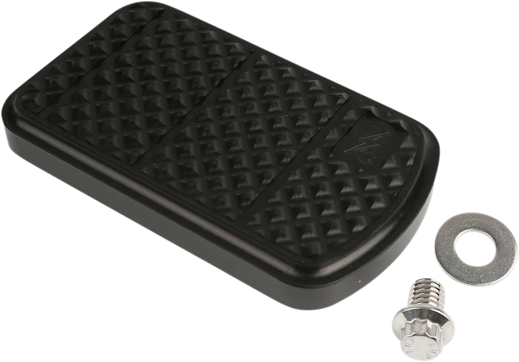 Thrashin Supply Co. Brake Pedal Pad - Chrome - FL - Side View