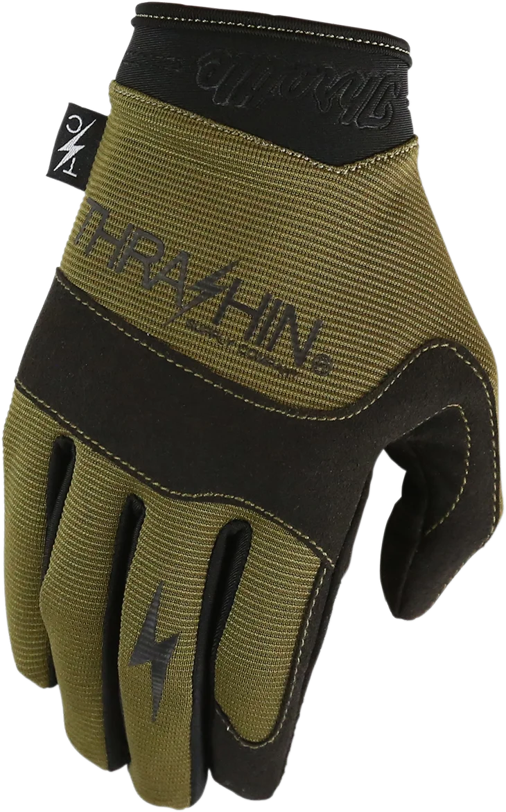 Thrashin Supply Co. Covert Gloves - Black - Large - Back View