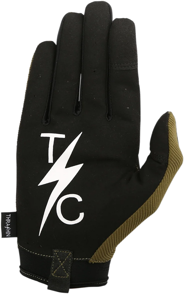 Thrashin Supply Co. Covert Gloves - Tactical Green - Small - Side View