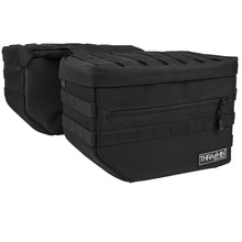 Load image into Gallery viewer, Thrashin Supply Co. Escape Saddlebags - Black - Side View