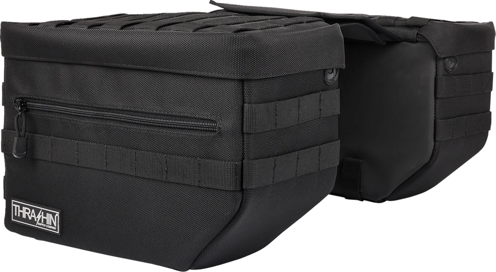 Thrashin Supply Co. Escape Saddlebags - Black - Additional View 7