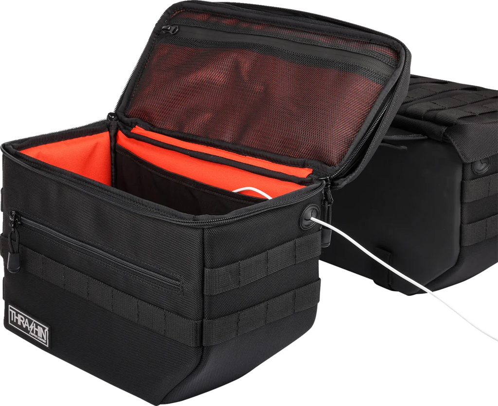 Thrashin Supply Co. Escape Saddlebags - Black - Additional View 8