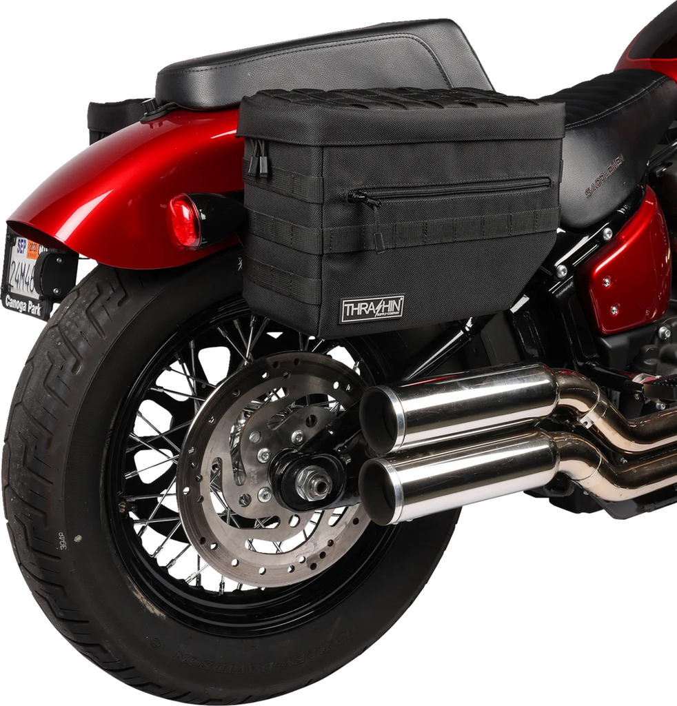 Thrashin Supply Co. Escape Saddlebags - Black - Additional View 12