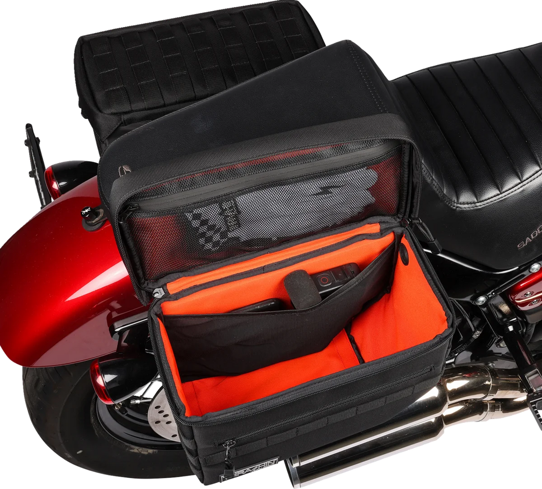 Thrashin Supply Co. Escape Saddlebags - Black - Additional View 15