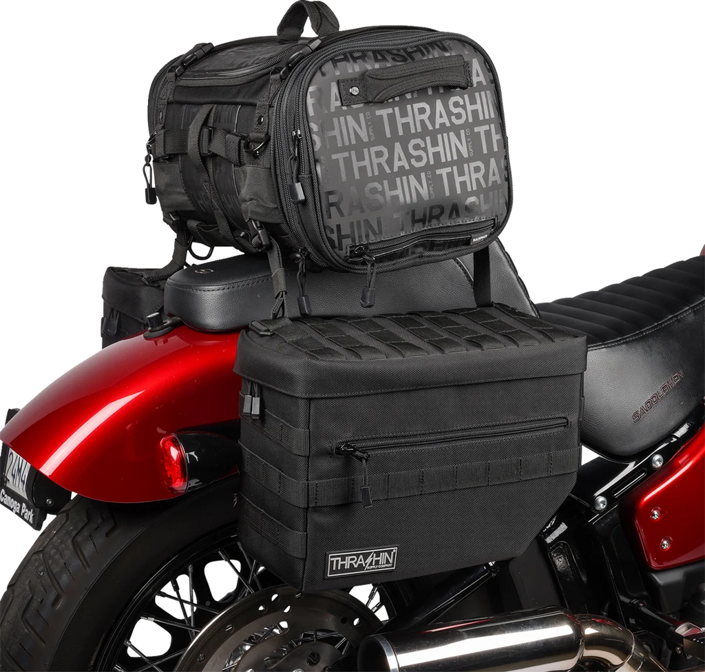 Thrashin Supply Co. Escape Saddlebags - Black - Additional View 16