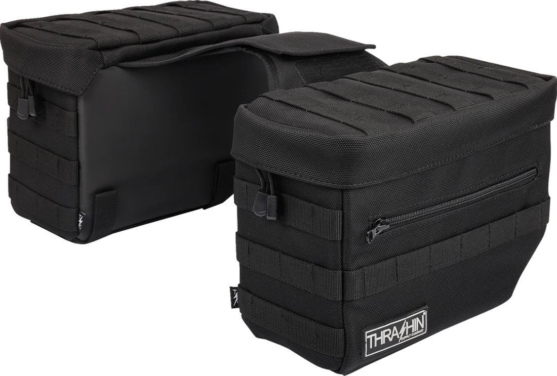 Thrashin Supply Co. Essential Saddlebags - Black - Additional View 7