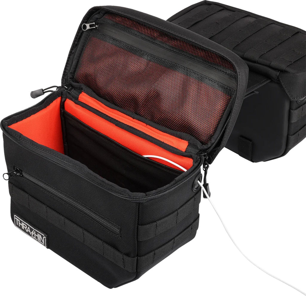Thrashin Supply Co. Essential Saddlebags - Black - Additional View 8