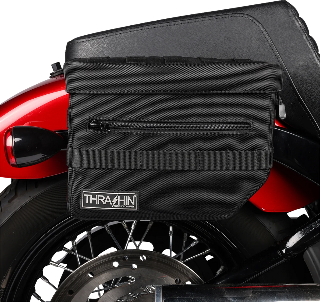 Thrashin Supply Co. Essential Saddlebags - Black - Additional View 11