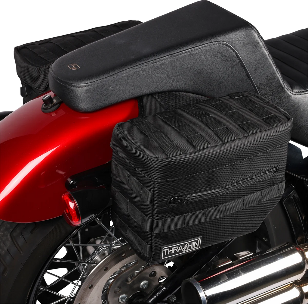 Thrashin Supply Co. Essential Saddlebags - Black - Additional View 13