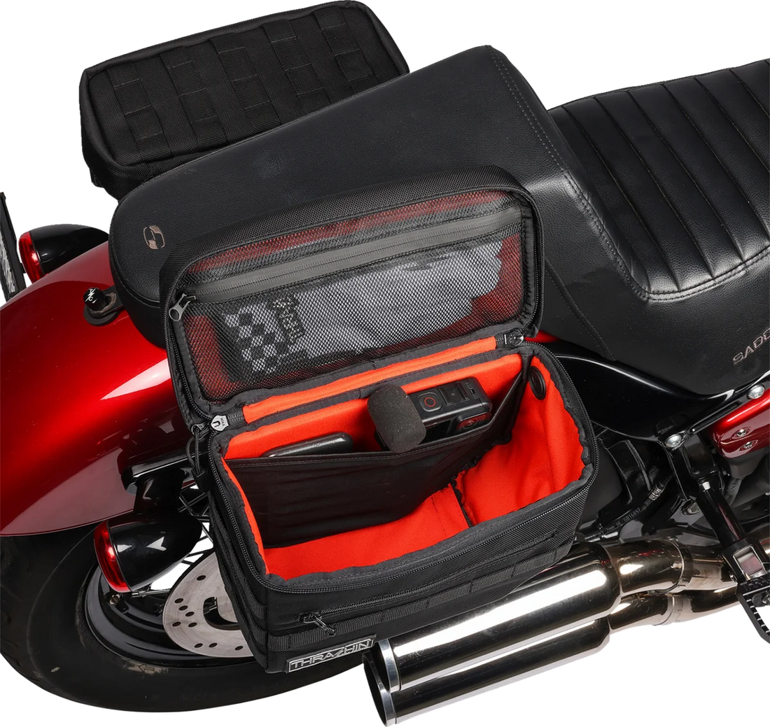 Thrashin Supply Co. Essential Saddlebags - Black - Additional View 14