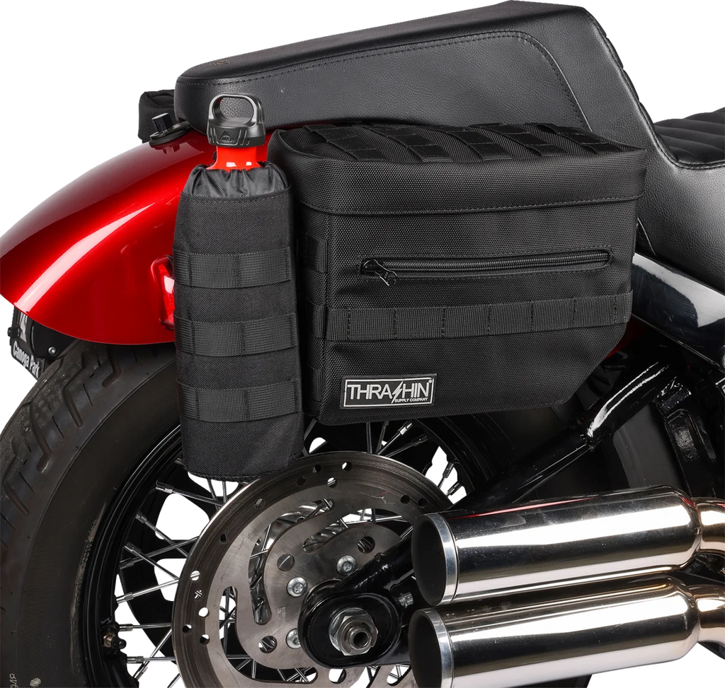 Thrashin Supply Co. Essential Saddlebags - Black - Additional View 15
