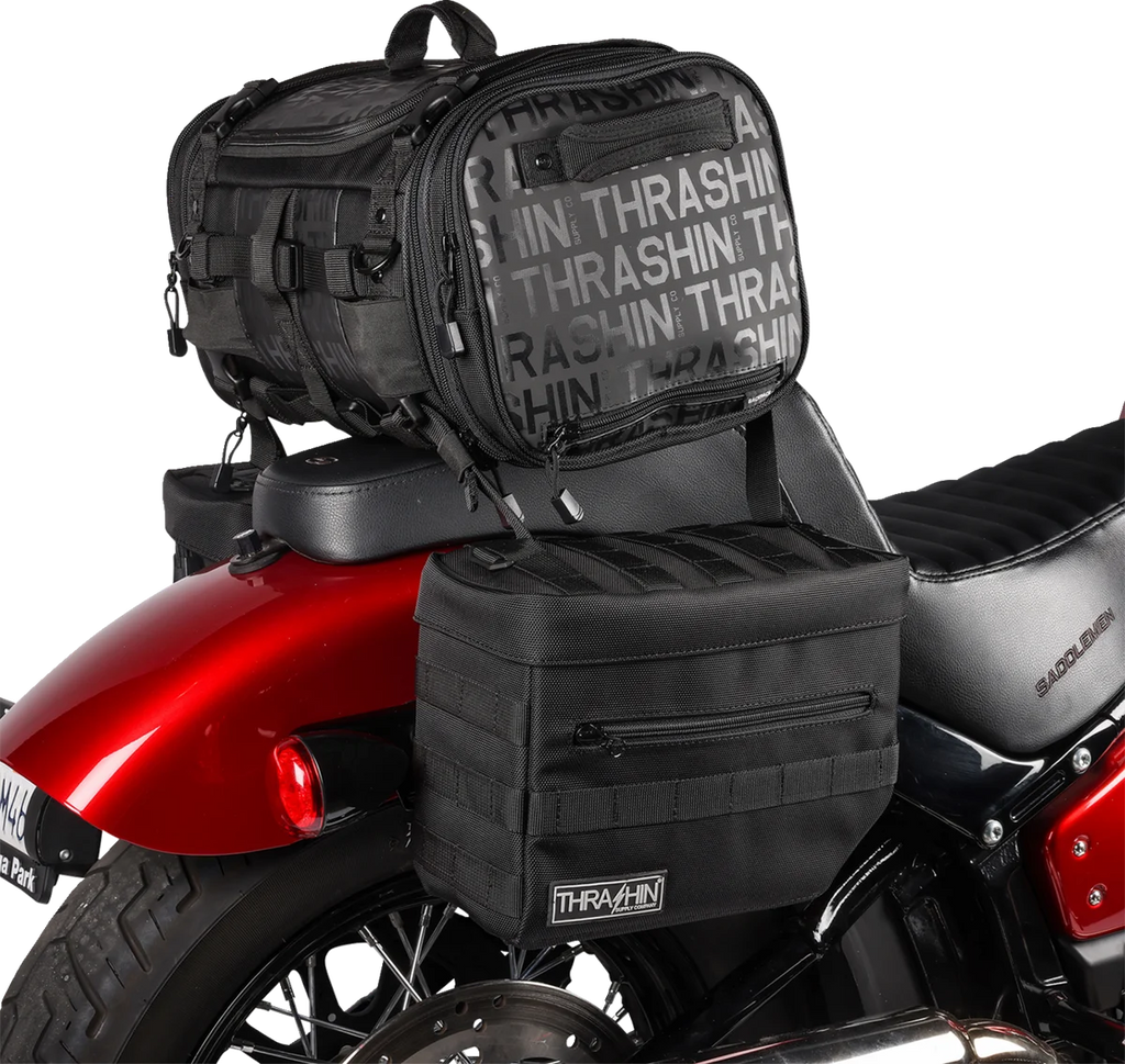 Thrashin Supply Co. Essential Saddlebags - Black - Additional View 16