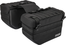 Load image into Gallery viewer, Thrashin Supply Co. Expedition Saddlebags - Black - Main Product View