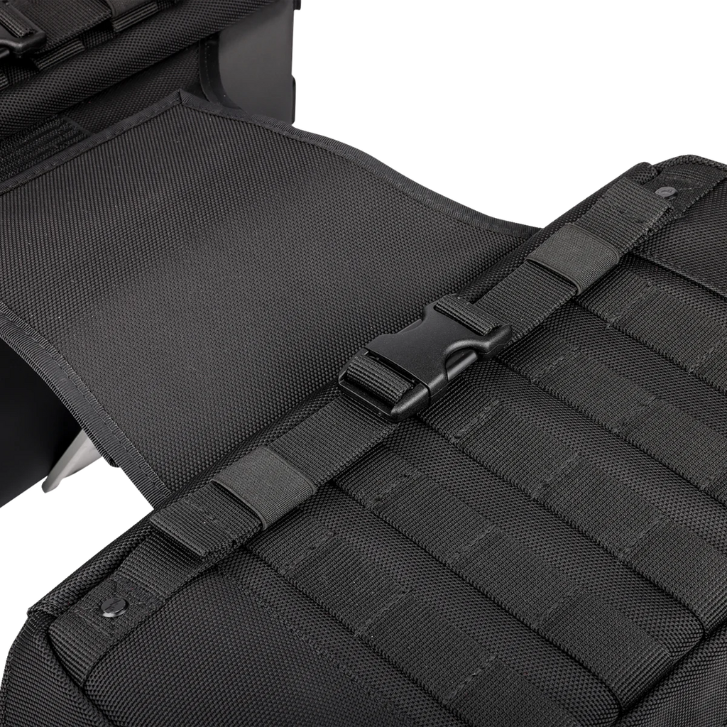 Thrashin Supply Co. Expedition Saddlebags - Black - Back View