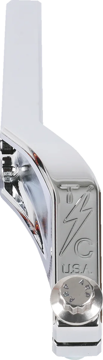 Thrashin Supply Co. Extended Shift Arm - Chrome - Side View