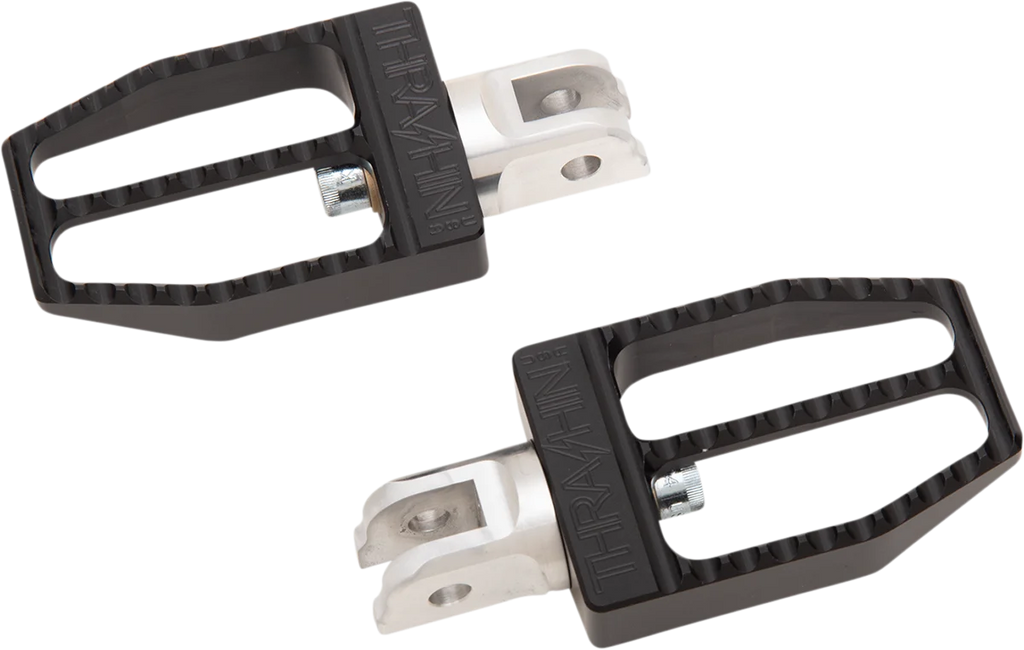 Thrashin Supply Co. Front Militant Footpegs - Black - Softail - Main Product View