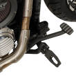Load image into Gallery viewer, Thrashin Supply Co. Front P-54 Slim Footpegs - Black - Side View