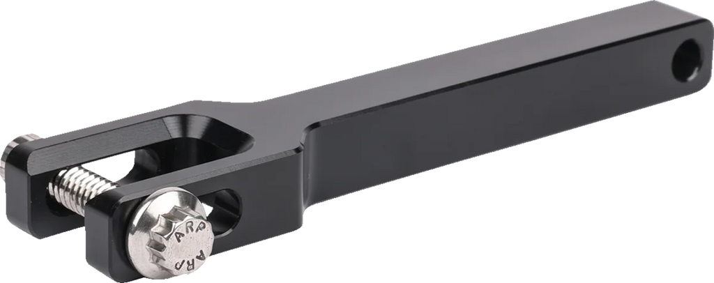 Thrashin Supply Co. Front extention gauge relocation mount - Black - Main Product View