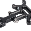 Load image into Gallery viewer, Thrashin Supply Co. Front extention gauge relocation mount - Black - Side View