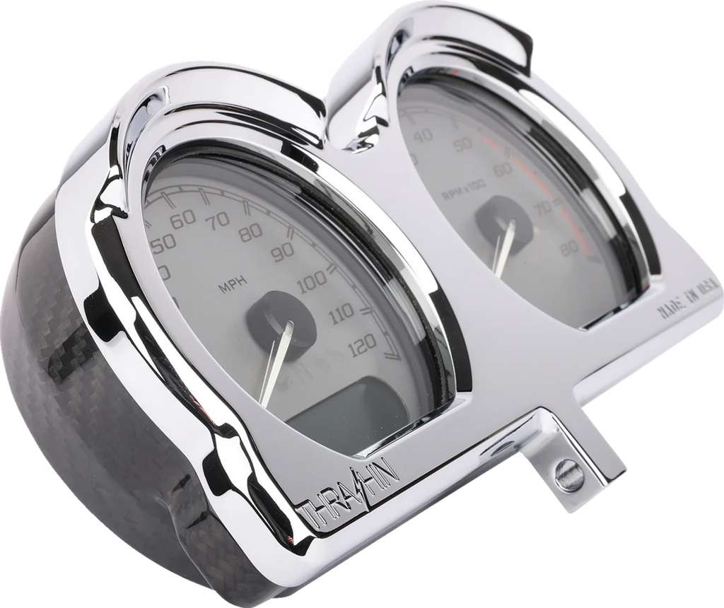 Thrashin Supply Co. Gauge Relocation Kit - Chrome - Main Product View