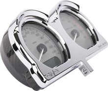 Load image into Gallery viewer, Thrashin Supply Co. Gauge Relocation Kit - Chrome - Main Product View