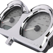Load image into Gallery viewer, Thrashin Supply Co. Gauge Relocation Kit - Chrome - Side View