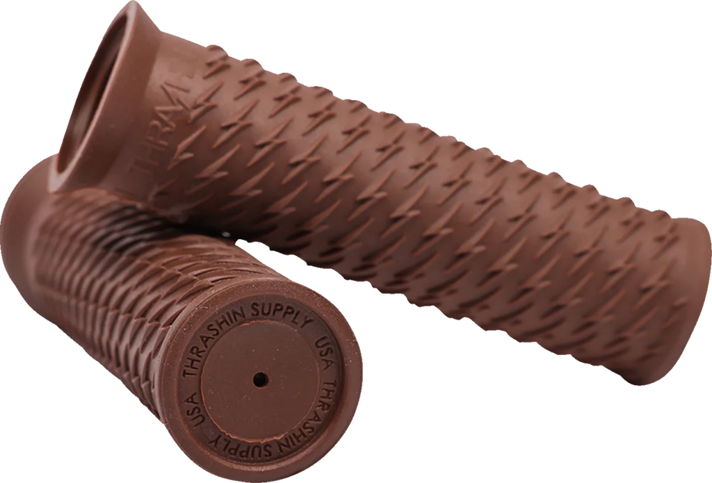 Thrashin Supply Co. Grips - Bolt - Brown - Side View