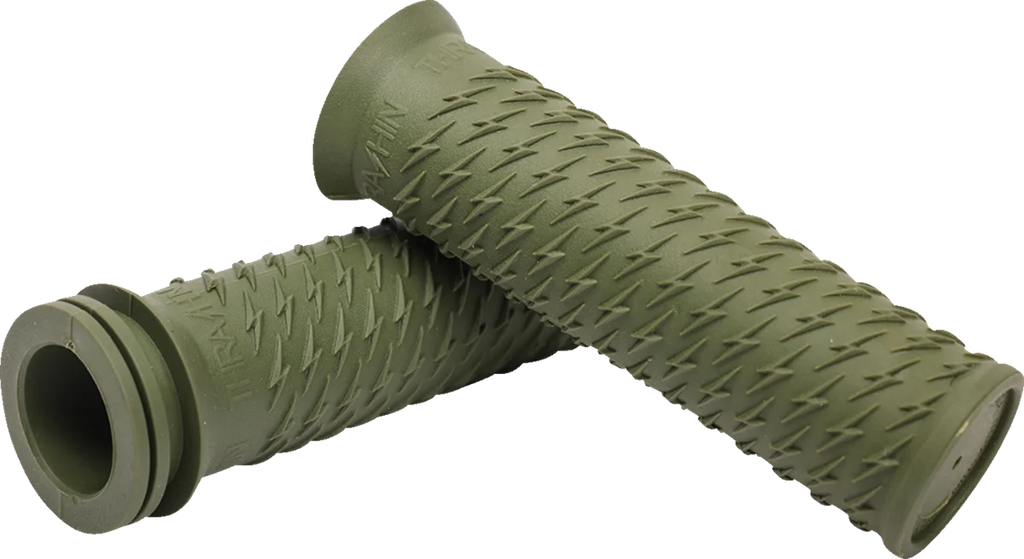 Thrashin Supply Co. Grips - Bolt - Green - Main Product View