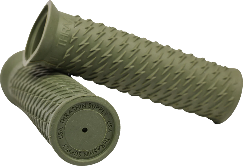 Thrashin Supply Co. Grips - Bolt - Green - Side View