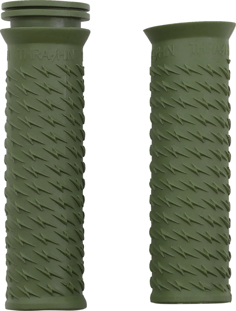 Thrashin Supply Co. Grips - Bolt - Green - Back View