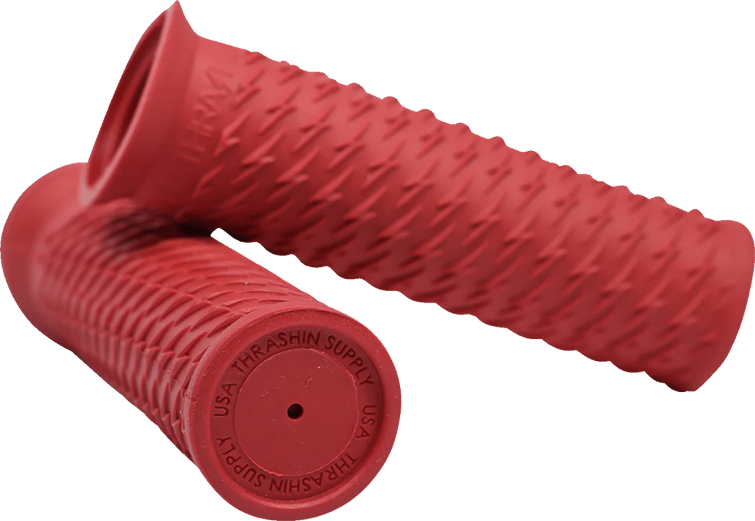 Thrashin Supply Co. Grips - Bolt - Red - Side View