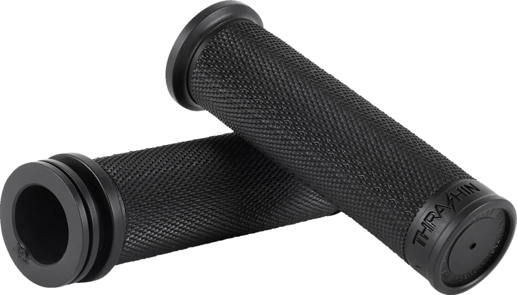 Thrashin Supply Co. Grips - Moto - 1" - Slim - Black - Main Product View