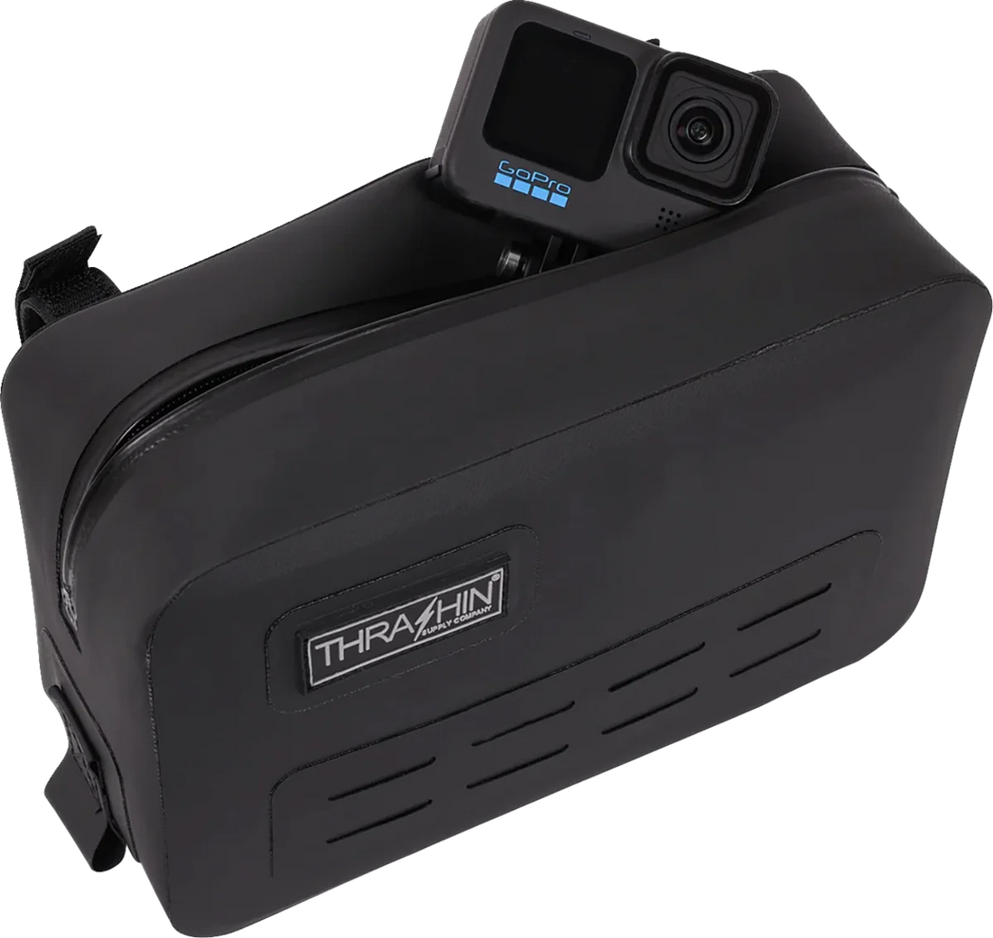 Thrashin Supply Co. Handlebar Bag - Black - Waterproof - Additional View 5