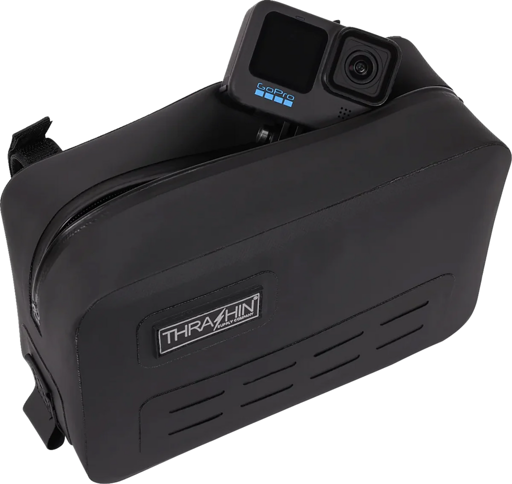 Thrashin Supply Co. Handlebar Bag - Black - Waterproof - Additional View 5