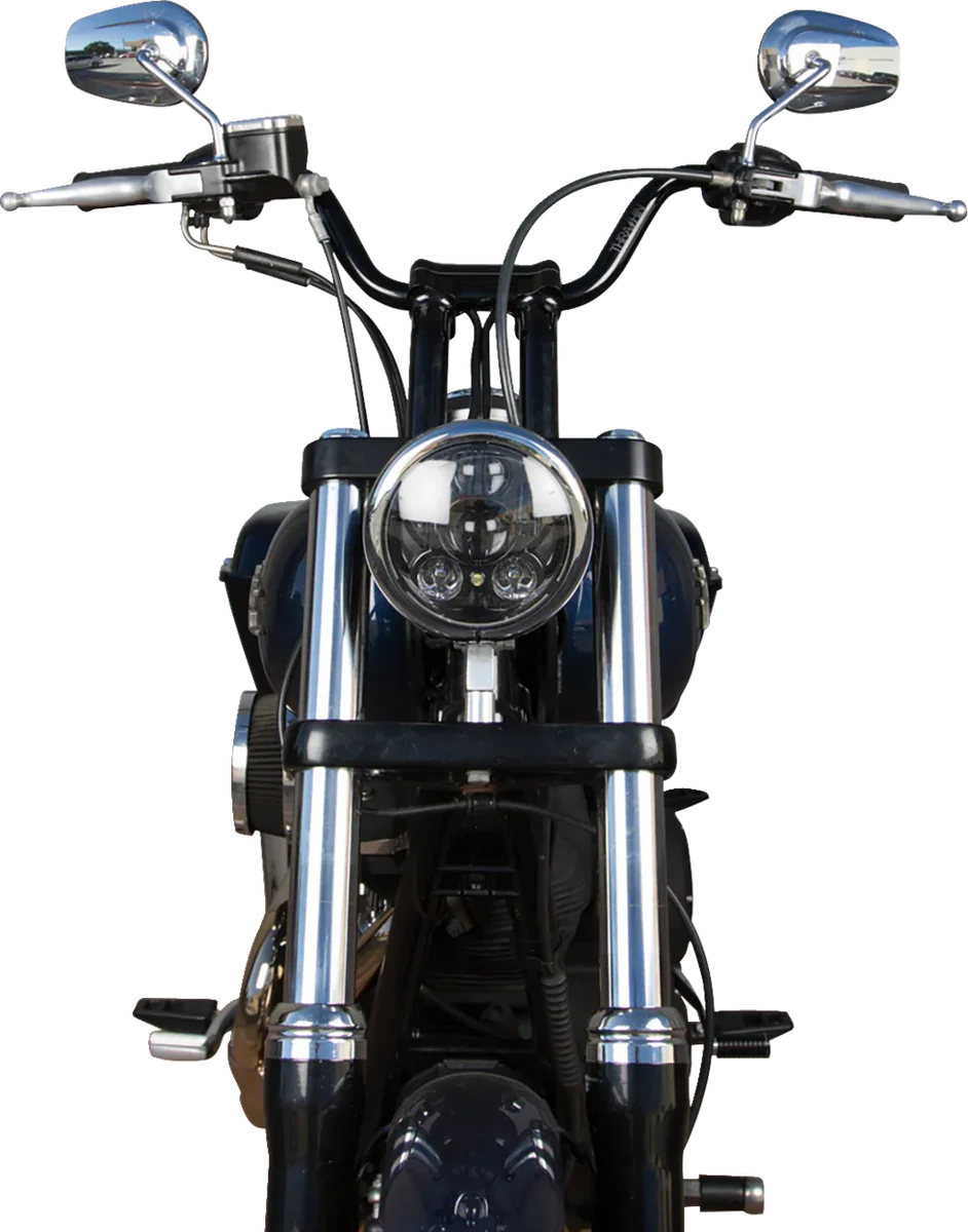 Thrashin Supply Co. Handlebar - High Bend - Chrome - Installation View