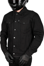 Load image into Gallery viewer, Thrashin Supply Co. Highway v2 Denim Riding Jacket - Black - 2XL - Main Product View