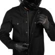 Load image into Gallery viewer, Thrashin Supply Co. Highway v2 Denim Riding Jacket - Black - 2XL - Back View