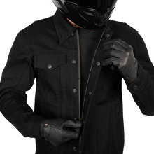 Load image into Gallery viewer, Thrashin Supply Co. Highway v2 Denim Riding Jacket - Black - 2XL - Back View