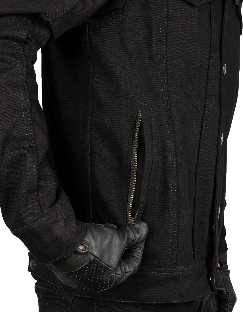 Thrashin Supply Co. Highway v2 Denim Riding Jacket - Black - 2XL - Additional View 7