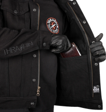 Load image into Gallery viewer, Thrashin Supply Co. Highway v2 Denim Riding Jacket - Black - 2XL - Additional View 11