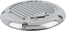 Load image into Gallery viewer, Thrashin Supply Co. M8 - Derby Cover Finned - Chrome - Side View