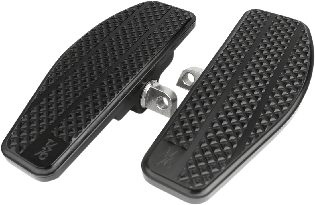 Thrashin Supply Co. Mini Floorboards - Chrome - Back View